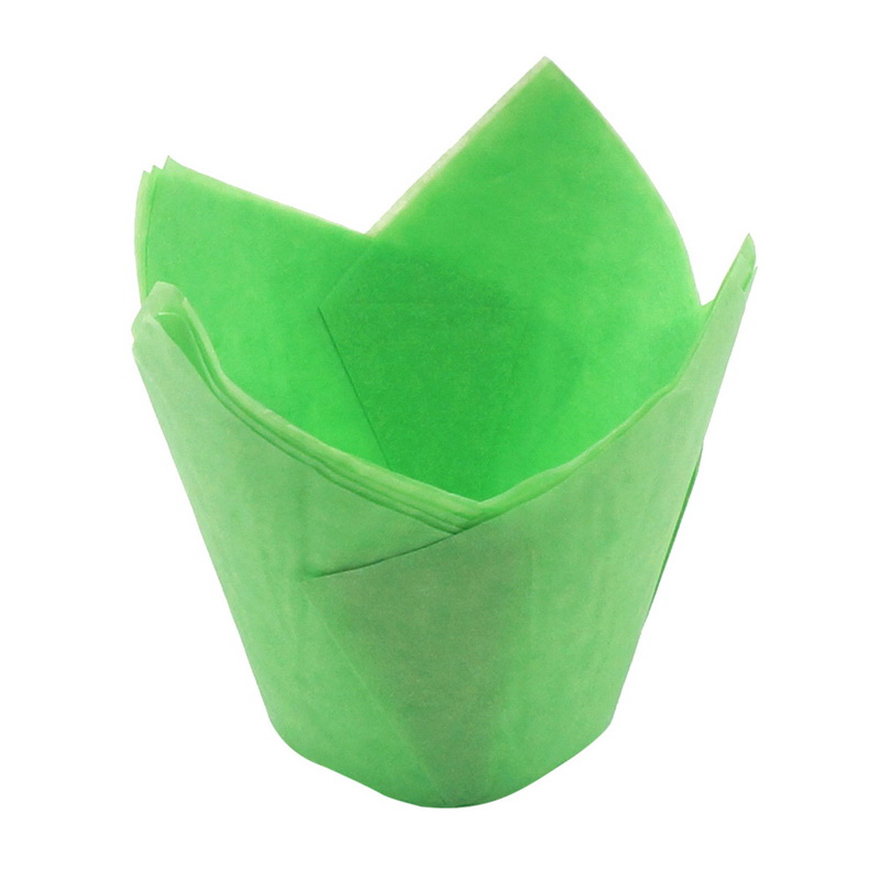 картинка Форма бумажная Тюльпан зеленая 50*80 мм от магазина Компания+