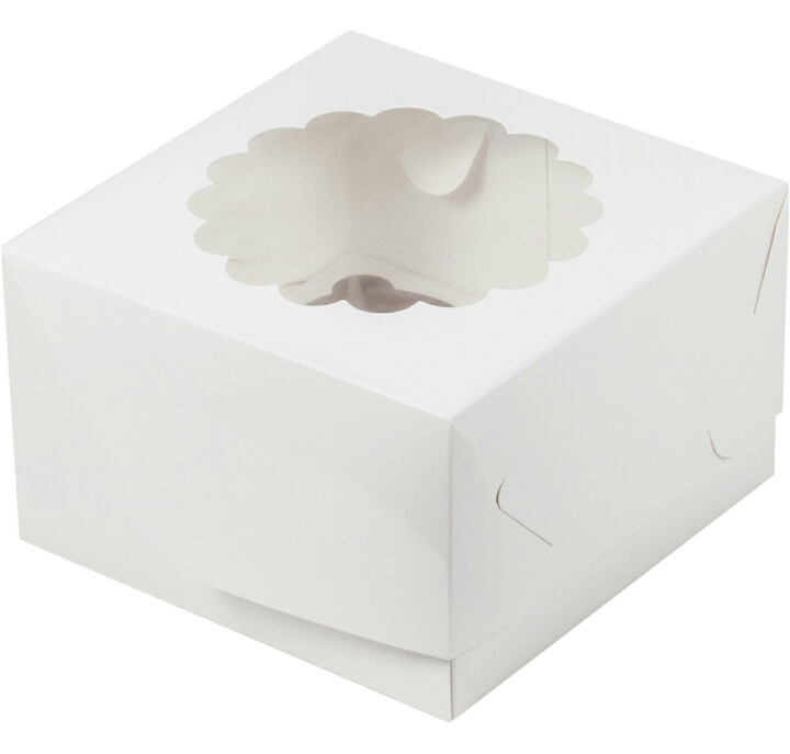 картинка Коробка под капкейки 16*16*10 белая от магазина Компания+