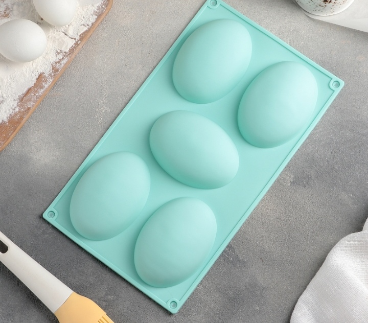 картинка Форма для выпечки " Яйцо " 5 ячеек от магазина Компания+