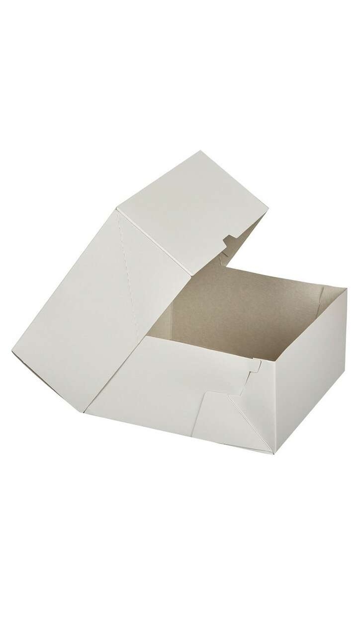 картинка Коробка для торта без окна 30*30*19 белая (картон) от магазина Компания+