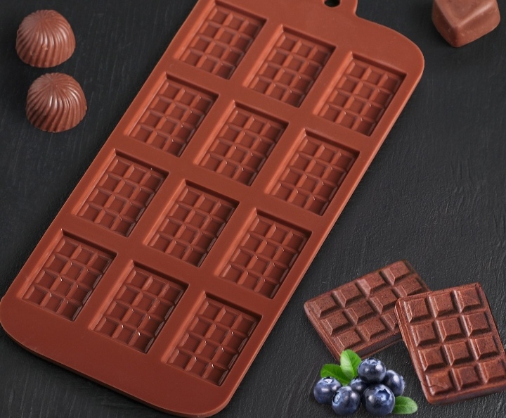 картинка Форма для шоколада "Плитка" / 21*11 см от магазина Компания+