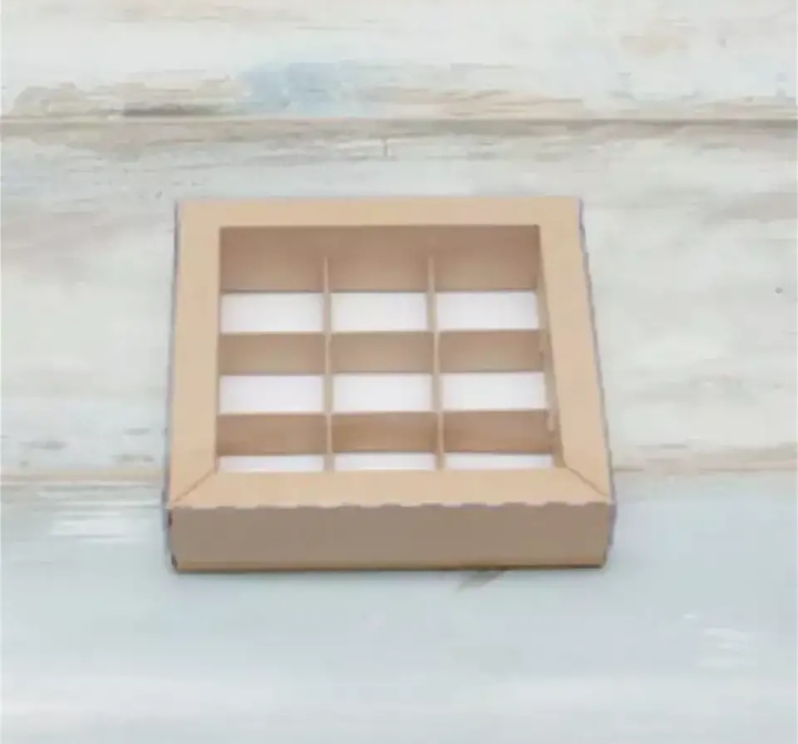 картинка Коробка для конфет и пряников крафт (9) от магазина Компания+
