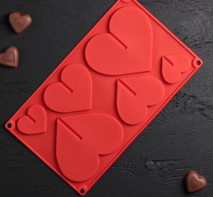 картинка Форма для шоколада "Сердце 3D" / 17*29 см. от магазина Компания+
