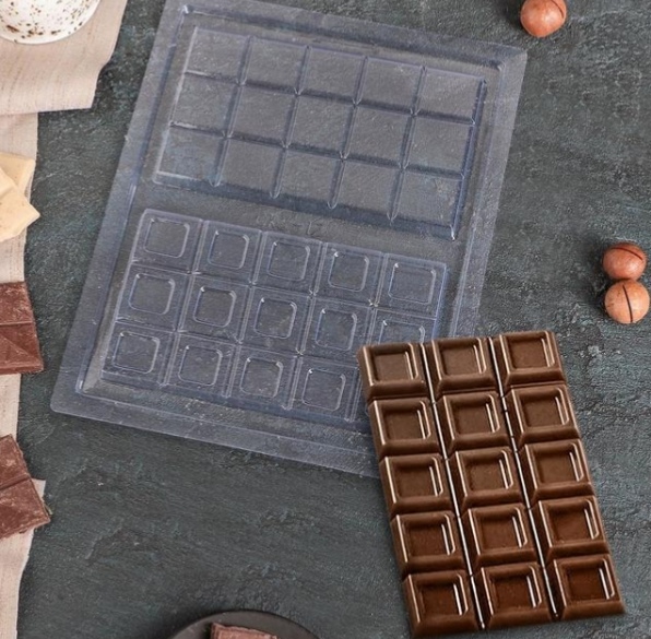 картинка Форма для шоколада "Плитка шоколада" 26,5*21см. от магазина Компания+