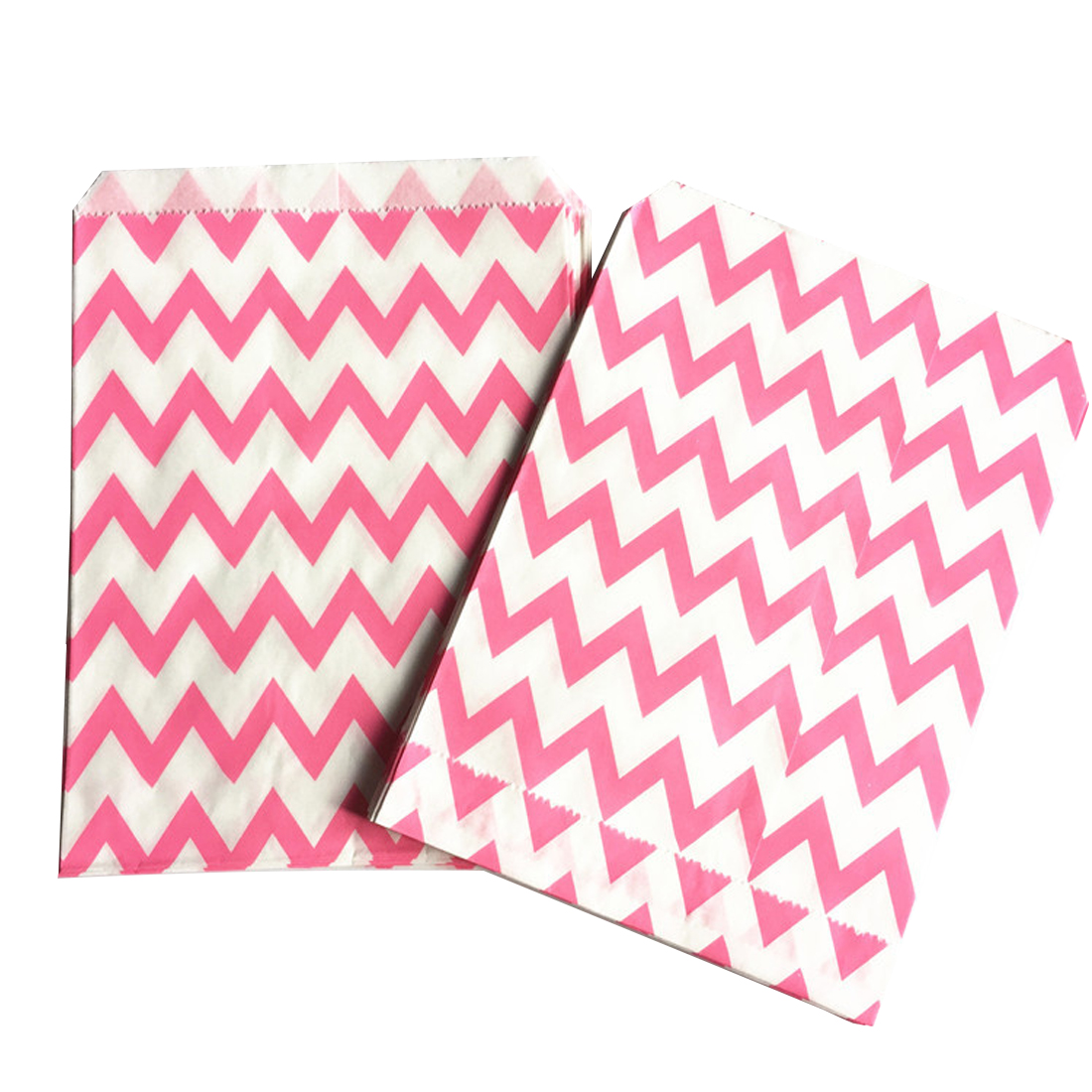 картинка Пакетик бумажный зигзаг розовый от магазина Компания+