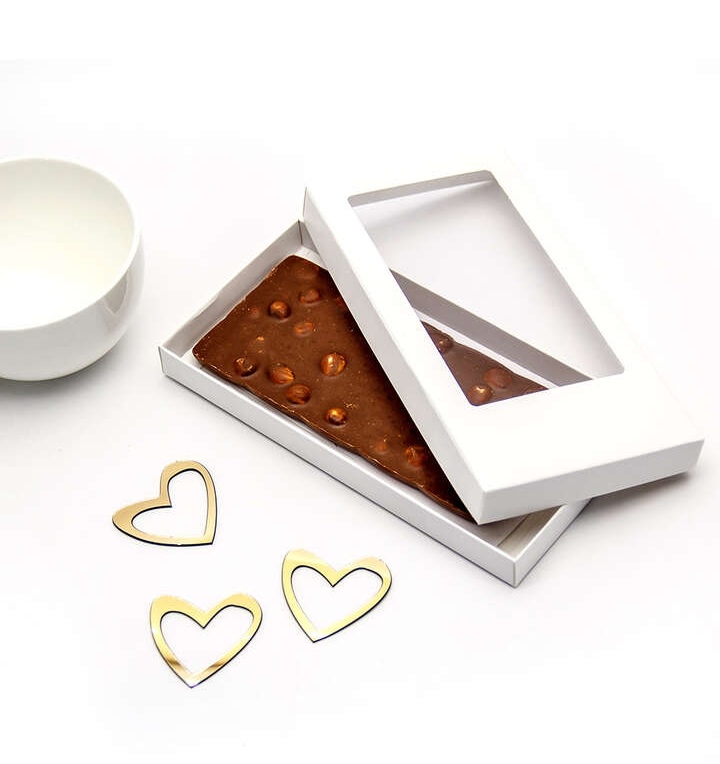 картинка Коробка для шоколадной плитки 180*90*17 мм (белая) от магазина Компания+