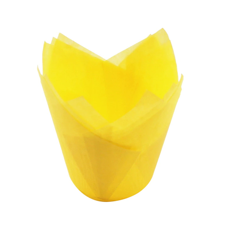 картинка Форма бумажная Тюльпан желтая 50*80 мм от магазина Компания+