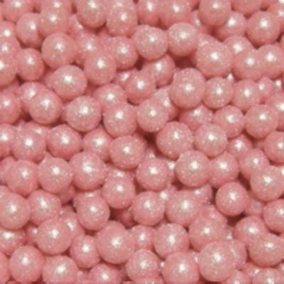 картинка Посыпка шарики розовые металл 5мм от магазина Компания+