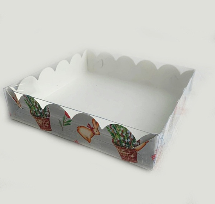 картинка Коробка для печенья и пряников 200*200*35 мм ( ПАСХА) от магазина Компания+