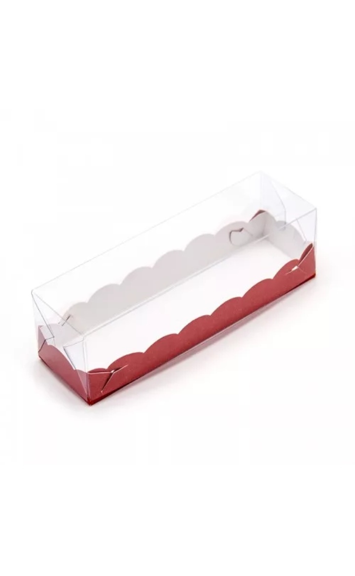 картинка Коробка для макарон с пластиковой крышкой от магазина Компания+