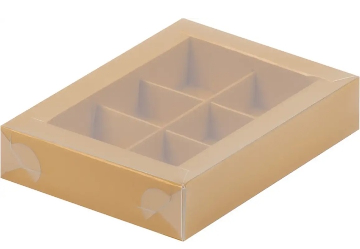 картинка Коробка для конфет 155*115*30 мм. (6) ( золото ) от магазина Компания+