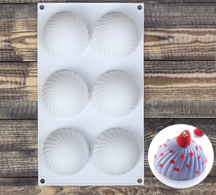 картинка Форма для муссовых десертов " Купол " 6 ячеек от магазина Компания+