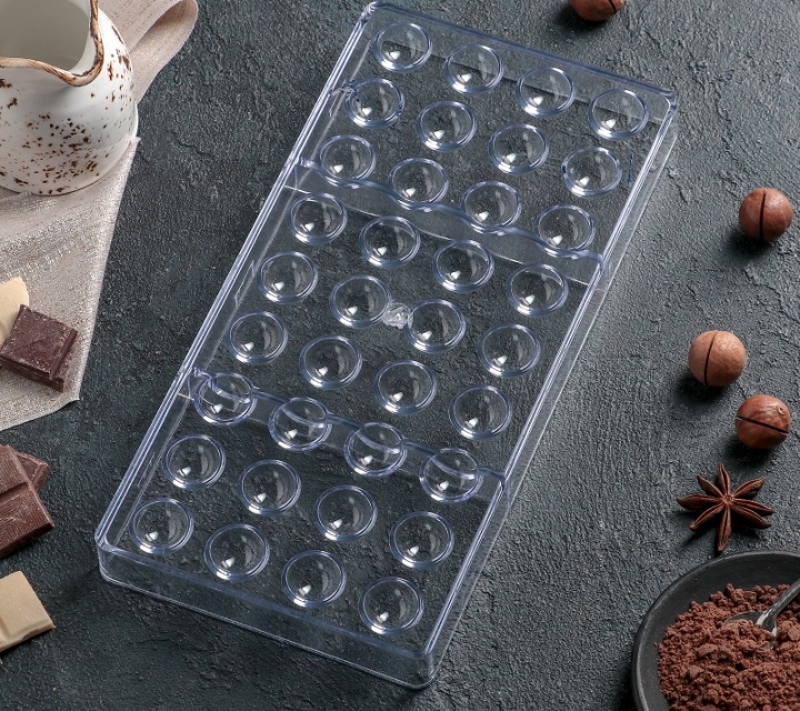 картинка Форма для шоколада " Полусфера" 36 ячеек / 28*14 см от магазина Компания+