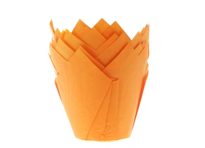 картинка Форма бумажная тюльпан оранжевый от магазина Компания+