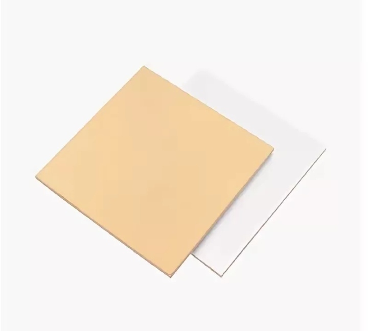 картинка Подложка для торта квадратная (золото,белая) 28*28 / 3,2 мм от магазина Компания+