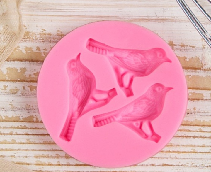 картинка Молд силиконовый "Три птицы" / 6,5*1,1 см. от магазина Компания+