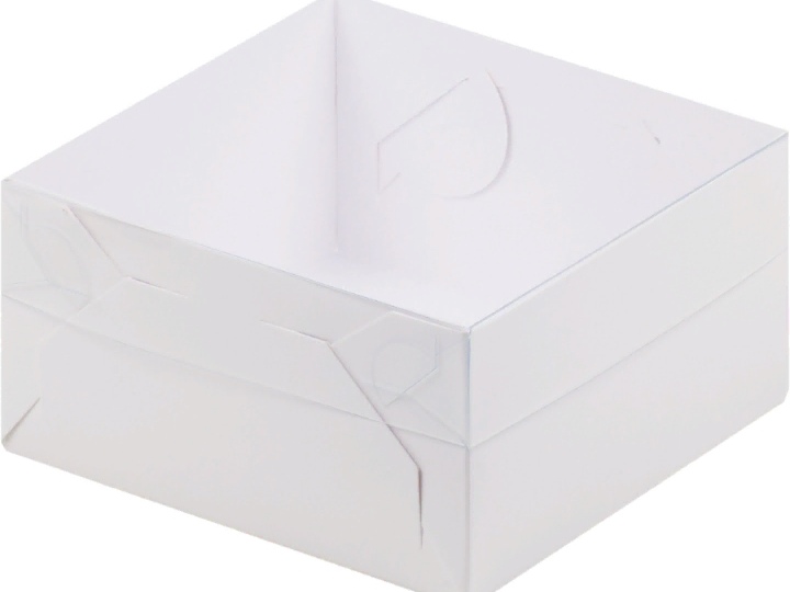 картинка Коробка для зефира, тортов и пирожных  120*120*60 мм. (белая) от магазина Компания+
