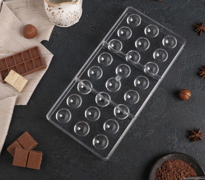 картинка Форма для шоколада " Полусфера " /  24 ячейки. от магазина Компания+