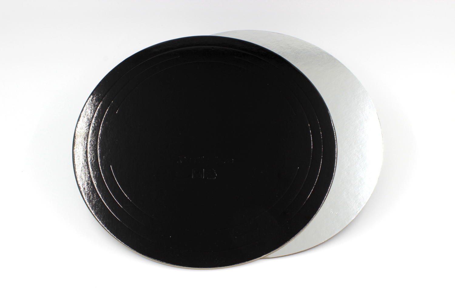 картинка Подложка для торта усиленная 24 черная, серебро от магазина Компания+