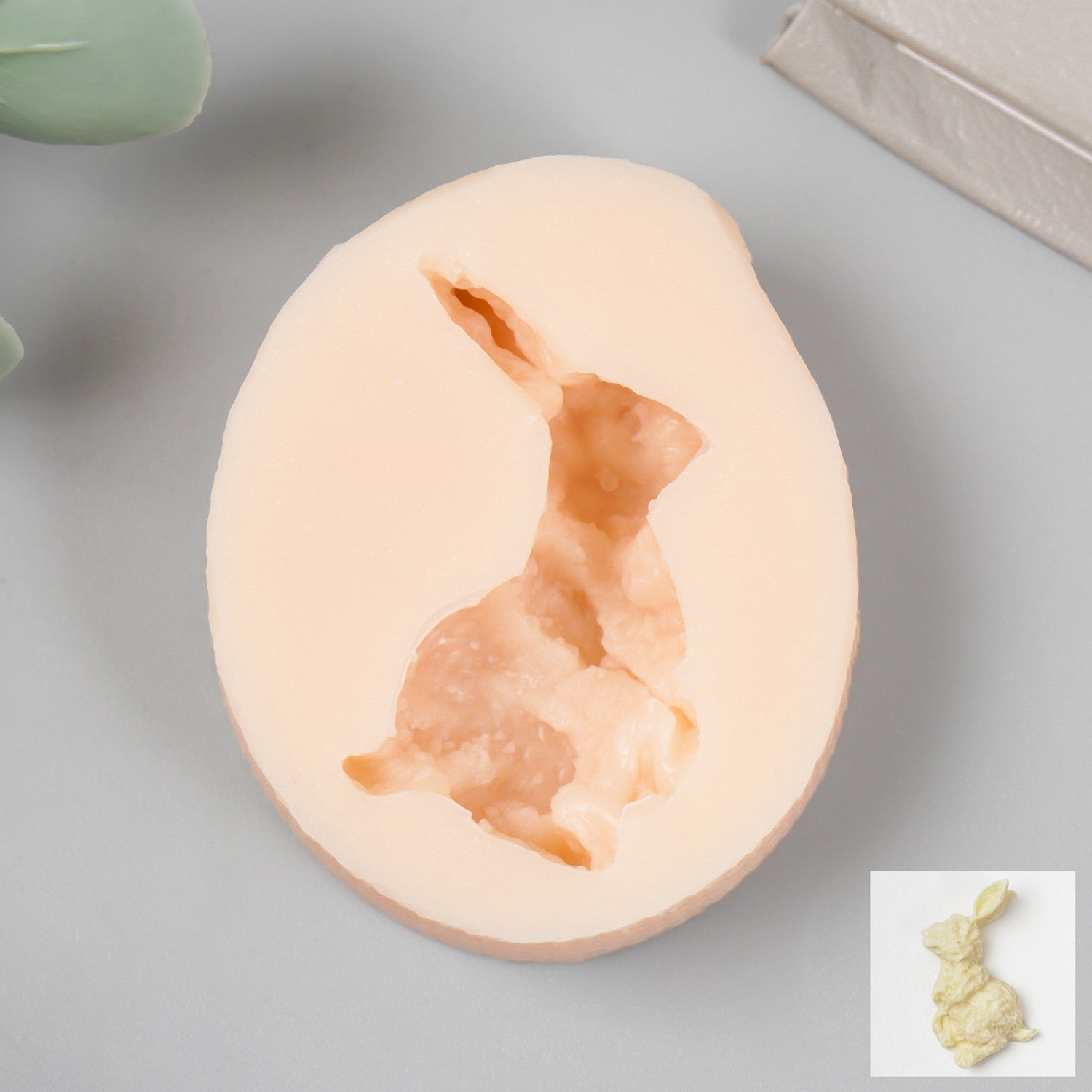 картинка Молд силикон "Кролик на задних лапках" 3 см от магазина Компания+